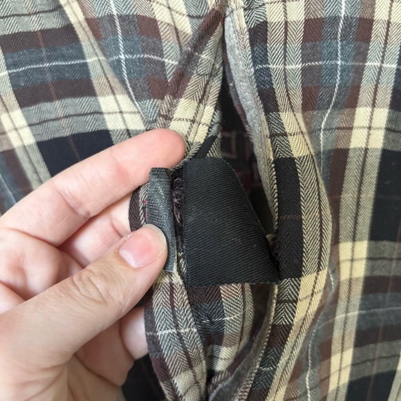 Johnny Was 3J Workshop Plaid Velvet Embroidered Flannel Top Boho Womens M - Picture 5 of 8